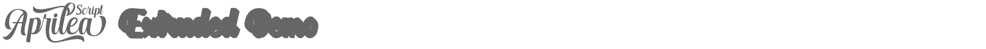 Sample characters Aprilea Font